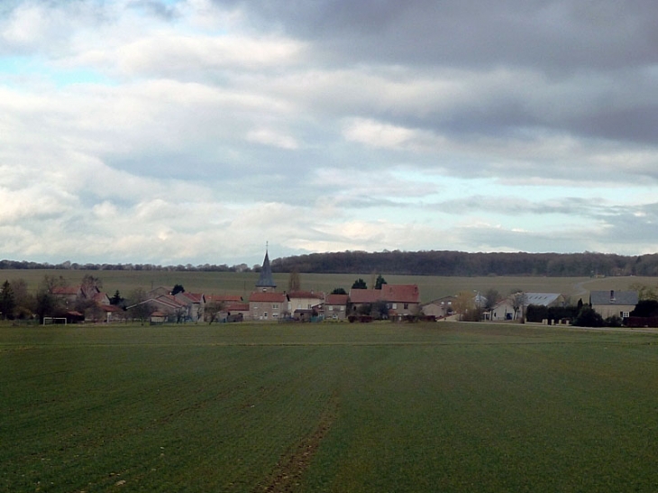 Vue sur le village - Morville-lès-Vic