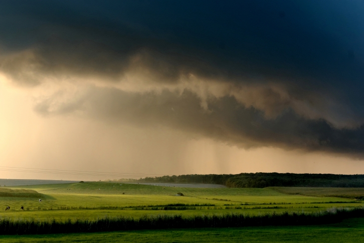 Un soir d'orage; la lumière était exceptionnelle ! - Moussey