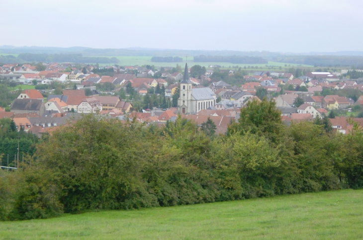 Vue sur le village Rohrbach-lès-Bitche