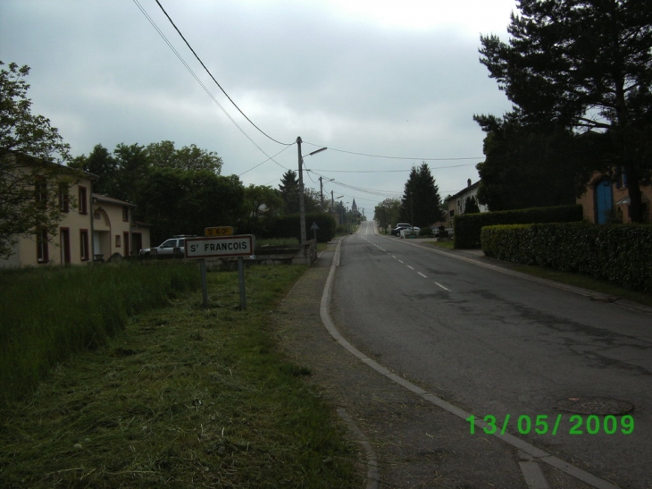 Entrée du village - Saint-François-Lacroix