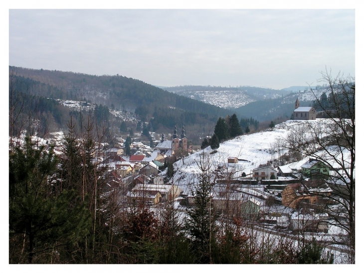 Le village sous la neige - Saint-Quirin