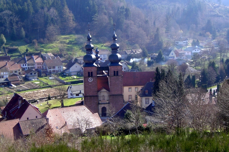 Vue depuis la Haute chapelle - Saint-Quirin