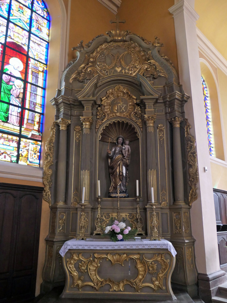 Dans l'église Saint André - Saint-Quirin