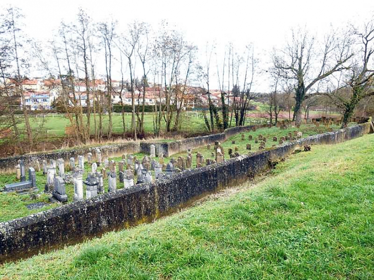 Le village vu du cimetière israélite - Vantoux