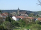 Vue sur le village depuis l'ancienne route menant à Monthureux sur Saone