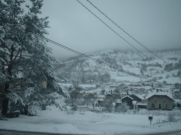 Vue de bussang en hiver