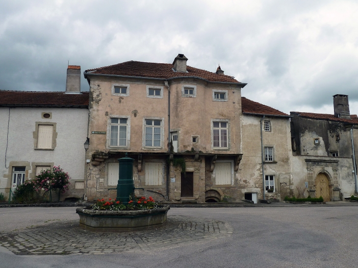 La fontaine sur la grande place - Châtillon-sur-Saône