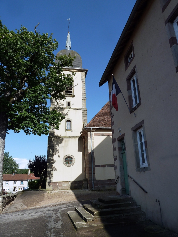 Vers l'église - Claudon