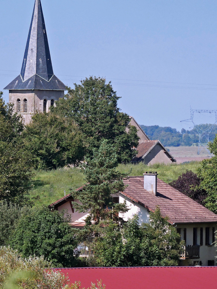 Vue sur le clocher - Domèvre-sur-Durbion