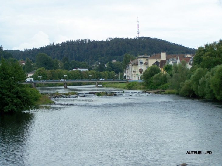 La Moselle,le Pont Patch, les Bois de la Vierge - Épinal