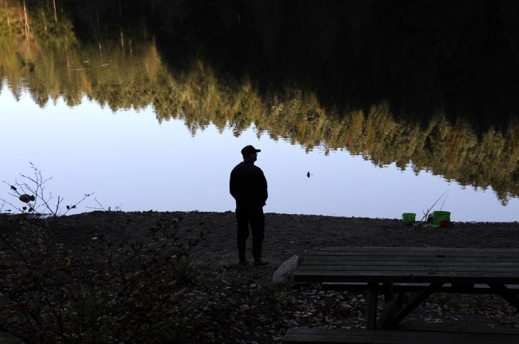 Pêcheur d'automne - La Bresse