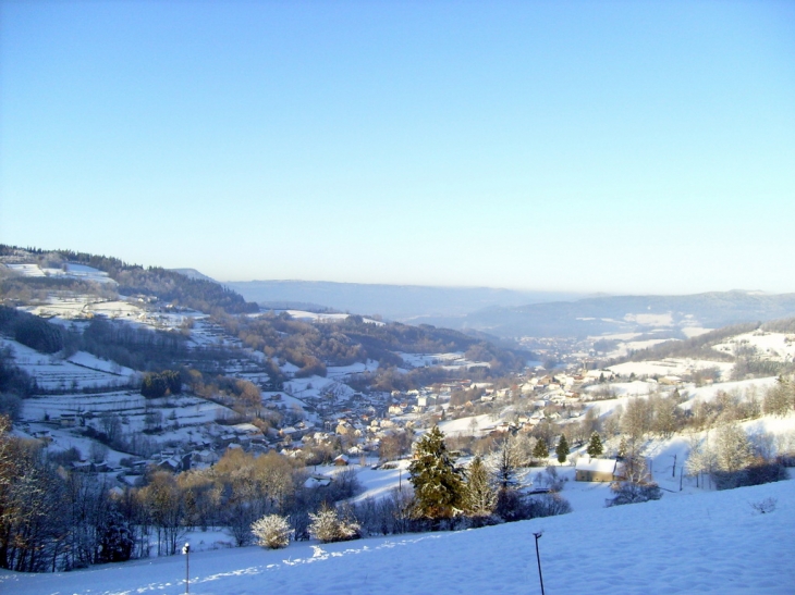 Village sous la neige - La Croix-aux-Mines