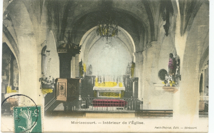 église intérieur - Morizécourt