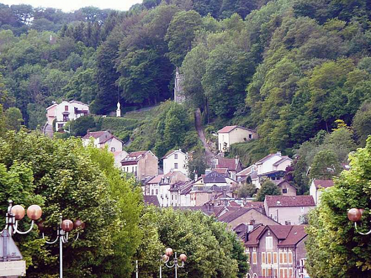 La ville vue d'au dessus - Plombières-les-Bains