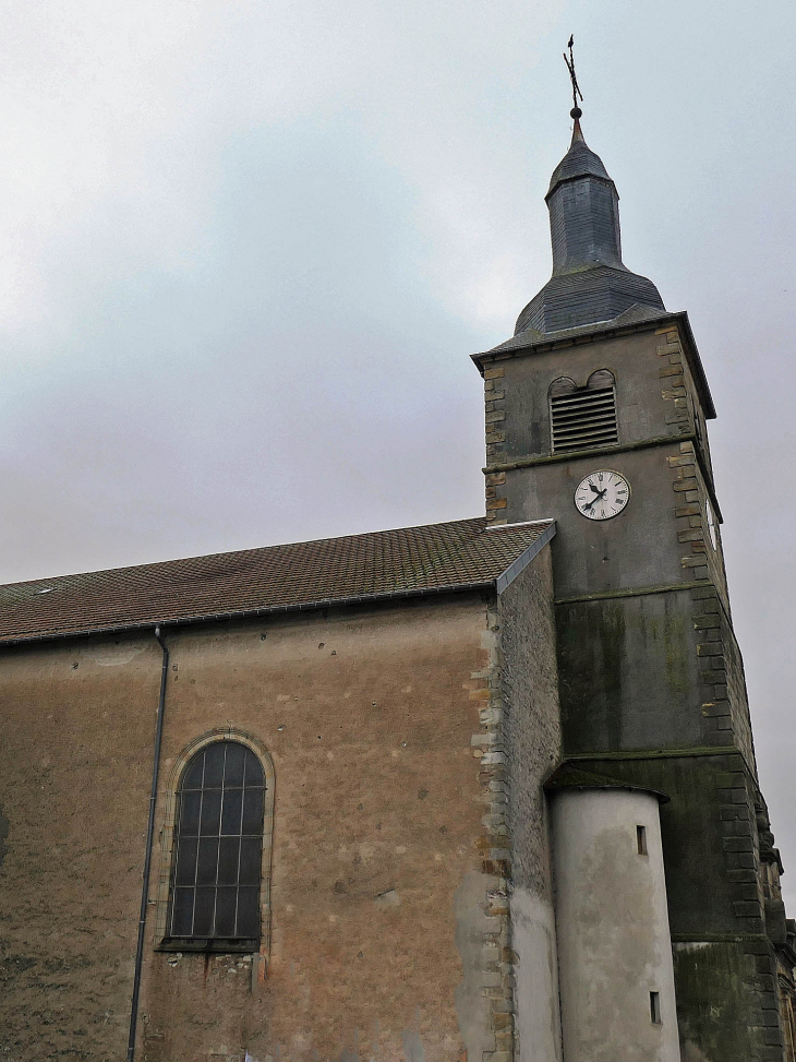 Le clocher de l'église de l'exaltation de la Sainte Croix - Portieux