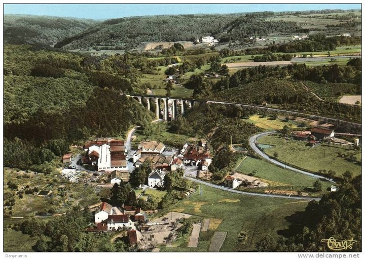 Vue aérienne de la trefilerie des granges de xertigny