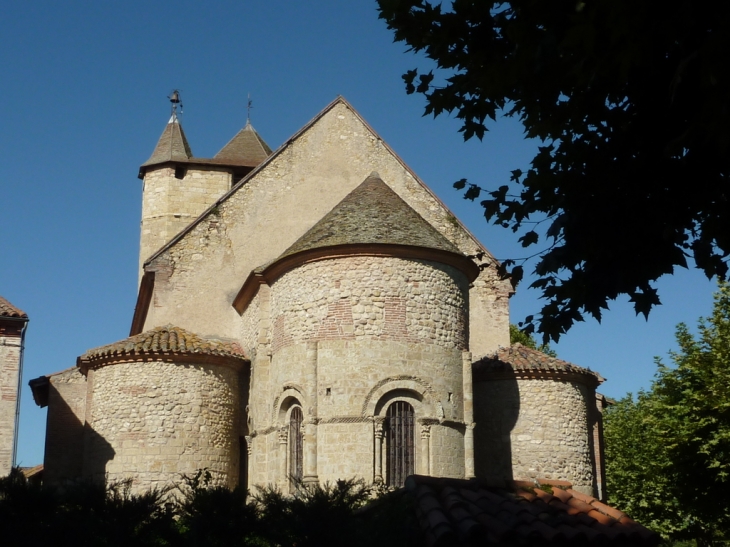 Chevet de l'église St Sernin - Daumazan-sur-Arize