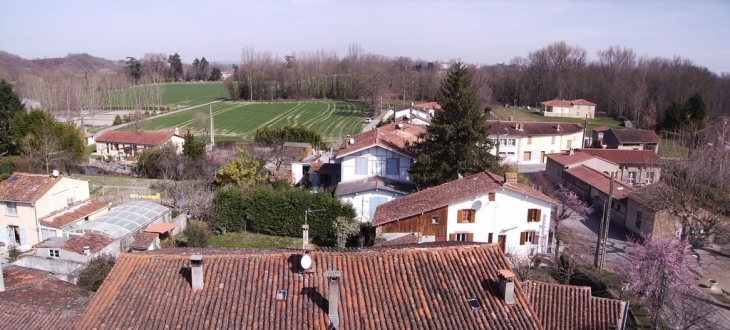 Vue depuis le clocher - Le Vernet