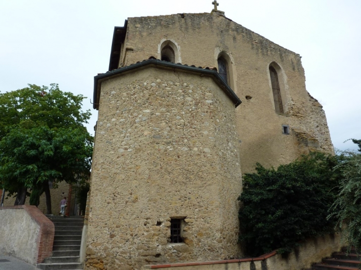 Chevet de l'aglise St blaise - Les Pujols