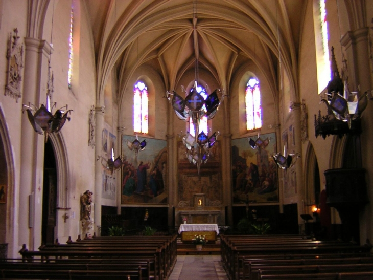 Lézat : Nef de l'église St Jean-Baptiste - Lézat-sur-Lèze