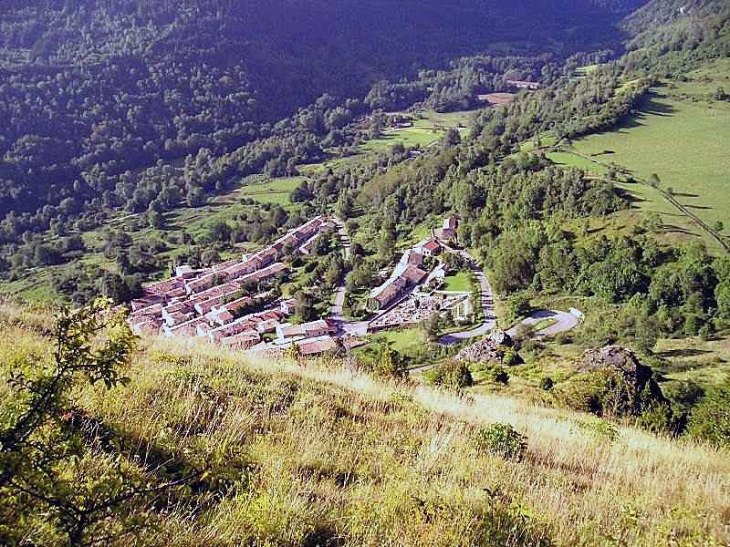 Le village vu du château - Montségur