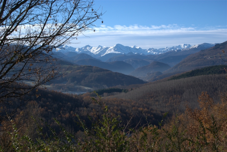 Saint-Paul-de-Jarrat Vue sur les Pyrénées