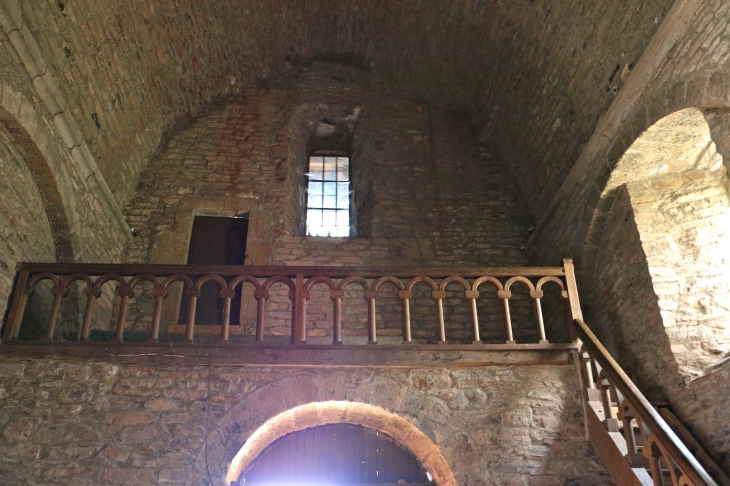 Le balcon de l'église Saint Jacques de Verlac. - Aurelle-Verlac