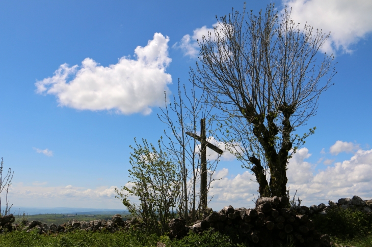 Croix de chemin, aux alentours de Rieuzens. - Aurelle-Verlac