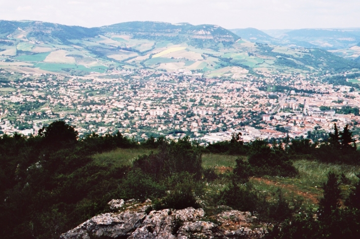 Ville de Millau vue d'en Haut