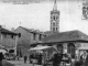 Eglise Notre-Dame et Ancien marché, vers 1905 (carte postale ancienne).