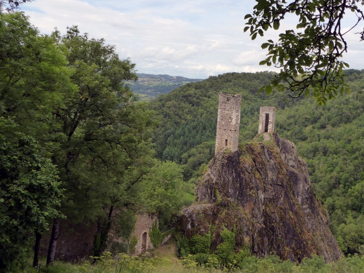 Vue sur le site médiéval - Peyrusse-le-Roc