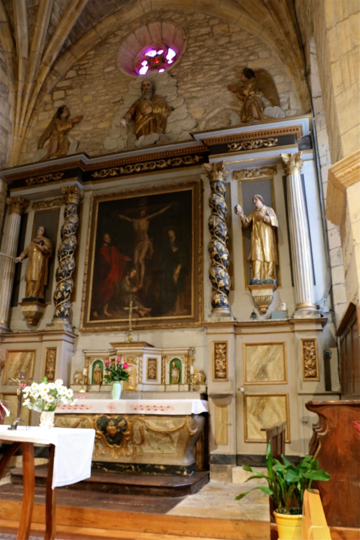 Eglise-saint-laurent-le retable. - Prades-d'Aubrac