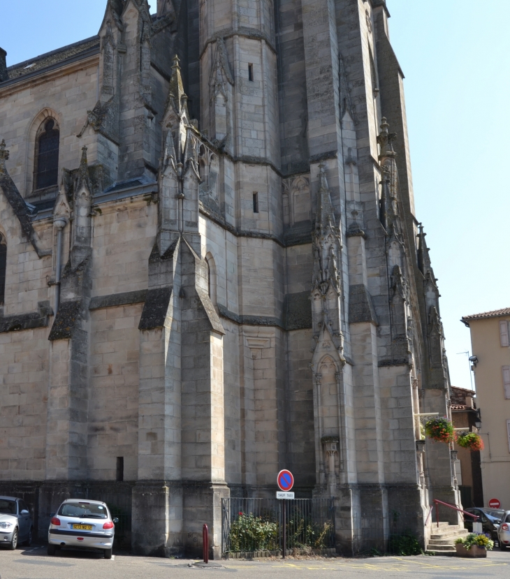 Eglise Gothique Saint'Afrique 19 Em Siècle ( clocher et sa Flèche culmine a 71 Mètres )  - Saint-Affrique