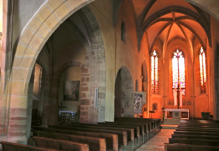 Eglise Saint Come et saint Damien : collateral nord. - Saint-Côme-d'Olt