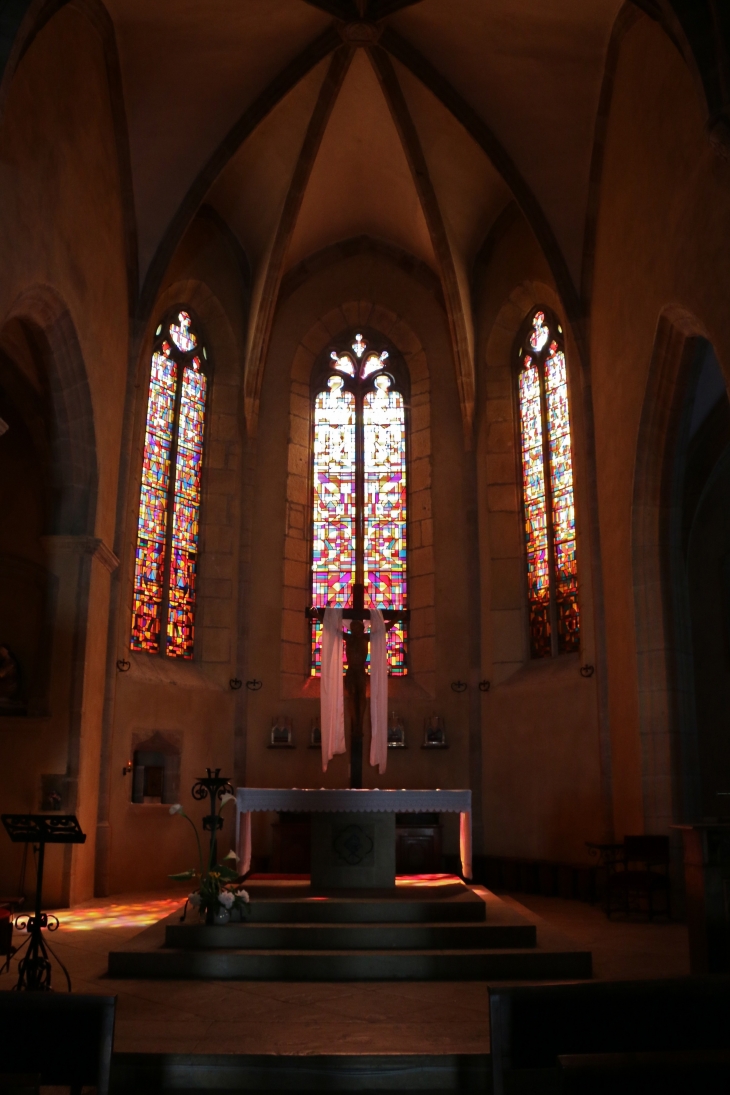 Eglise Saint Come et Saint Damien : le choeur. - Saint-Côme-d'Olt