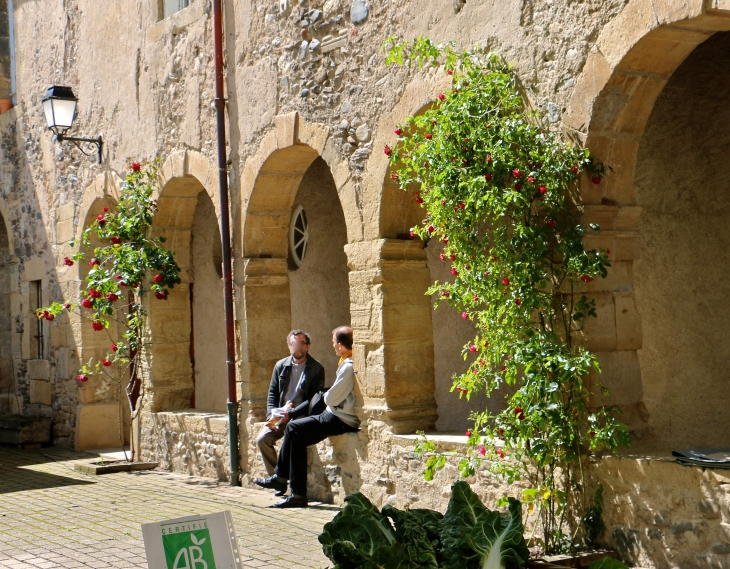 Le cloître de l'ancien couvent des Augustins. - Saint-Geniez-d'Olt