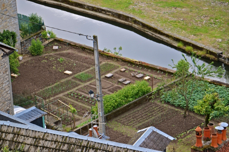 Jardin le long du Lot dans le village. - Saint-Geniez-d'Olt