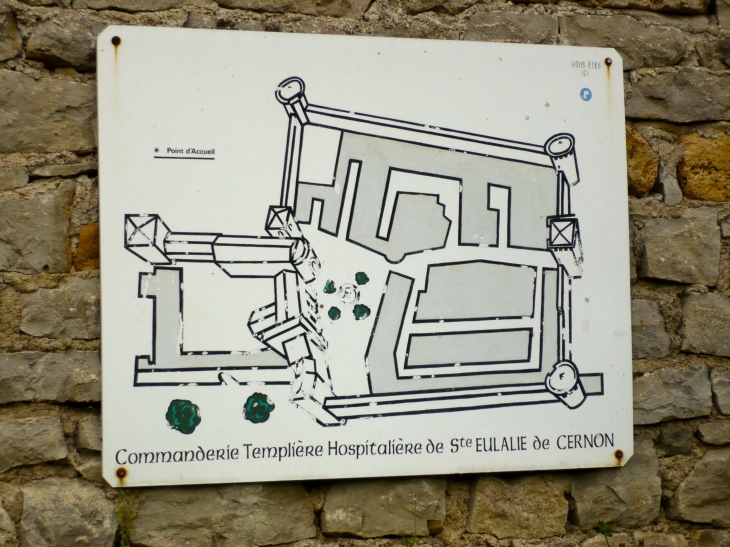 Plan du village. - Sainte-Eulalie-de-Cernon