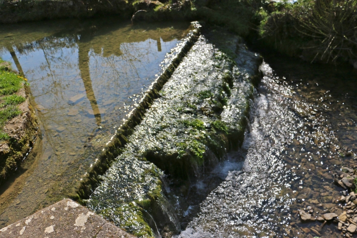 A l'entrée du village de Souyri : l'abreuvoir. - Salles-la-Source