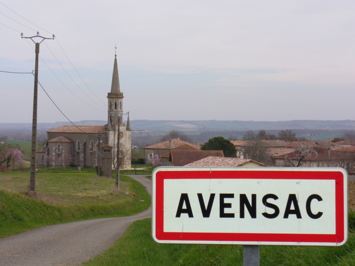 En arrivant du Cimetière - Avensac