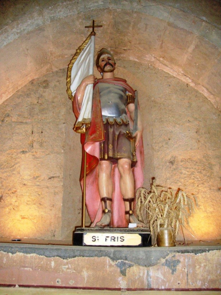 Bassoues (32320) église paroissiale, statue St.Fris