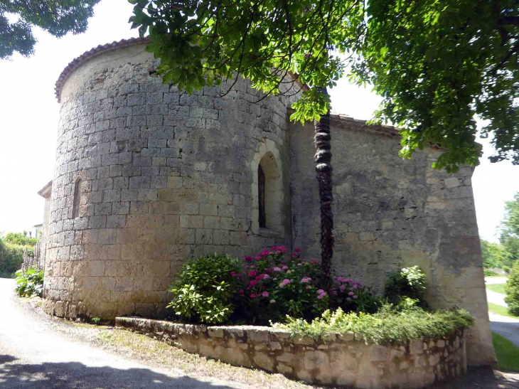 Le chevet de l'église - Berrac