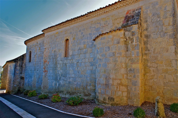 Façade Nord de l'église de Rouillac - Gimbrède