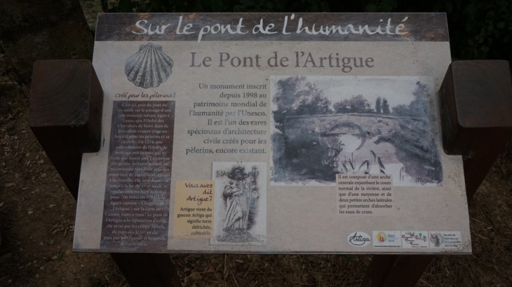 Le pont - Larressingle