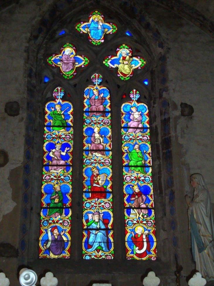 Marciac (32230) église, un des vitraux