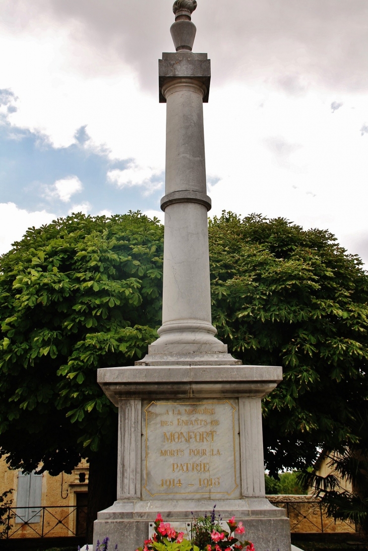 Monument-aux-Morts - Monfort