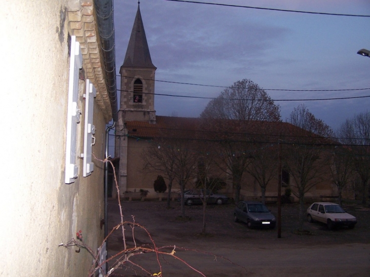 Vue église St Orens - Mourède