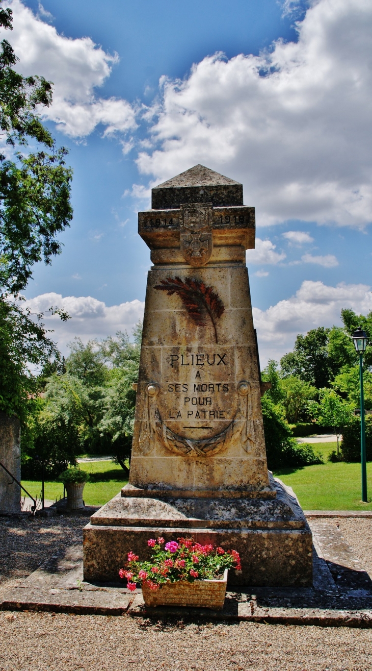 Monument-aux-Morts - Plieux