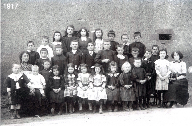 Photo d'Ecole (Ponsampère). Archive 1917