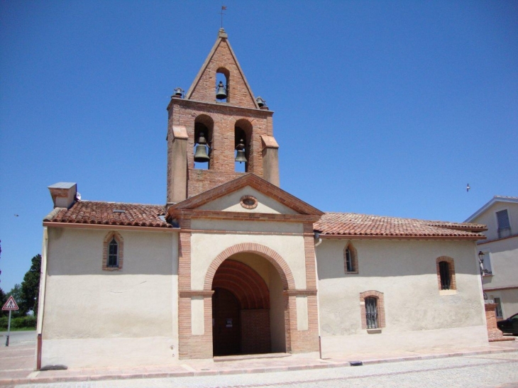 Pujaudran (32600)  église, façade